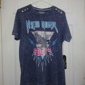 New York Rocks Short Sleeve Shirt (L)
